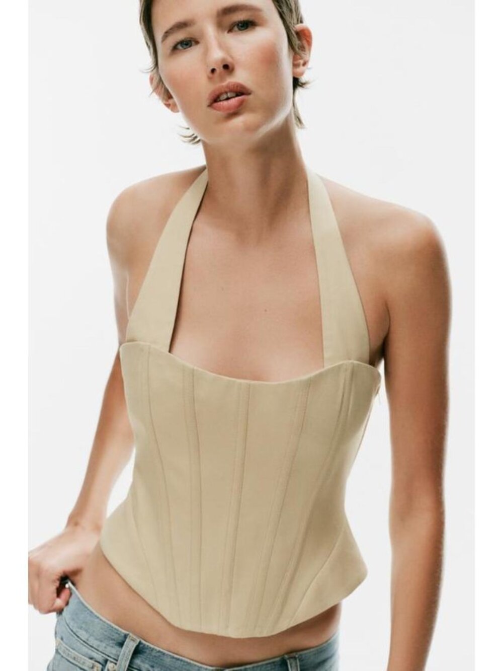 ZARA HALTER CORSET TOP 7821/800/710
